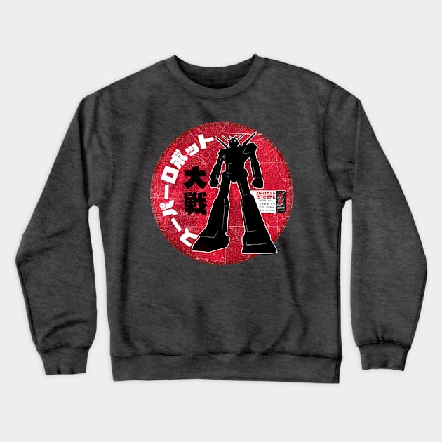 Giant Robot War Crewneck Sweatshirt by Walter Junior